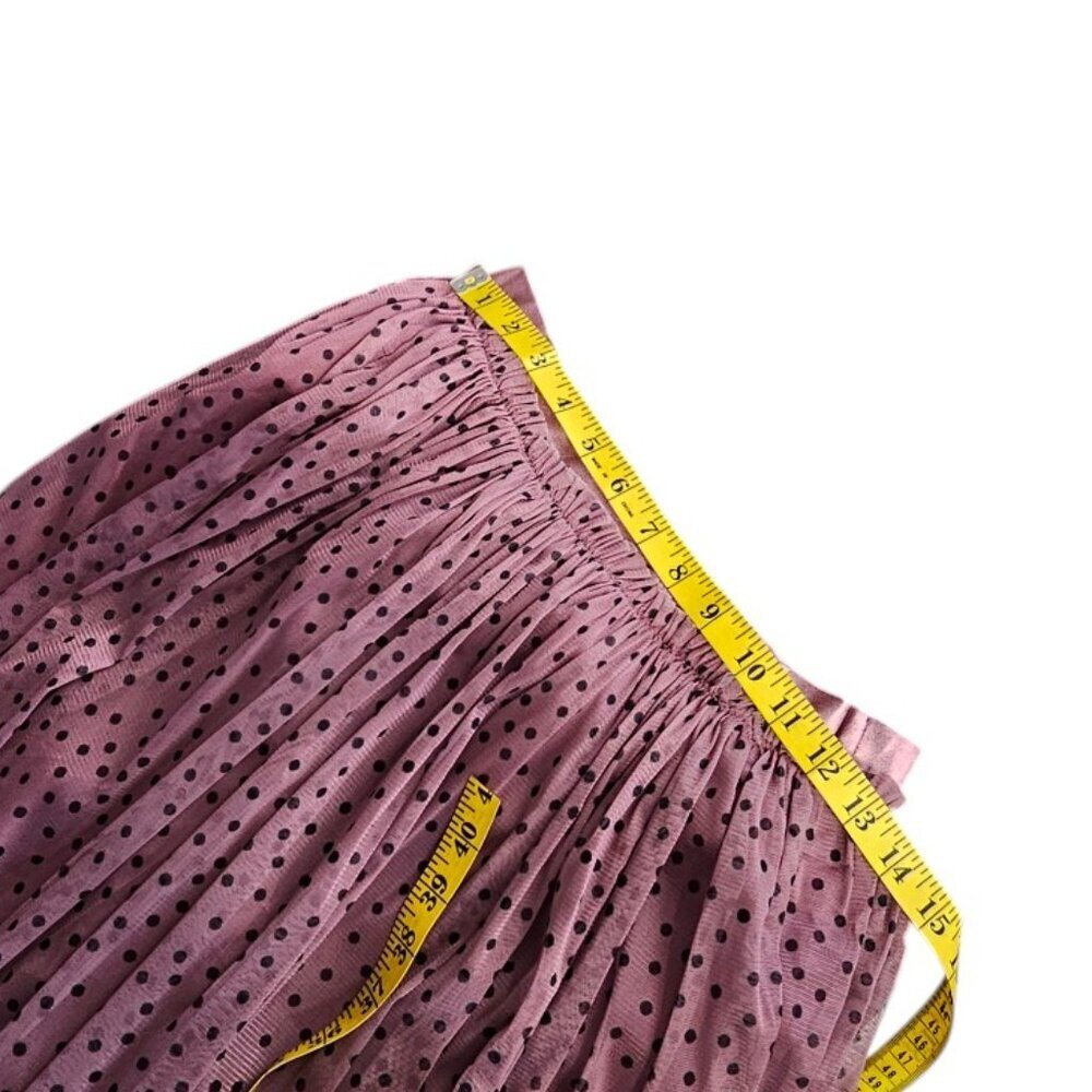 Maeve Dusty Rose Polka Dot Maxi Skirt - Picture 5 of 9